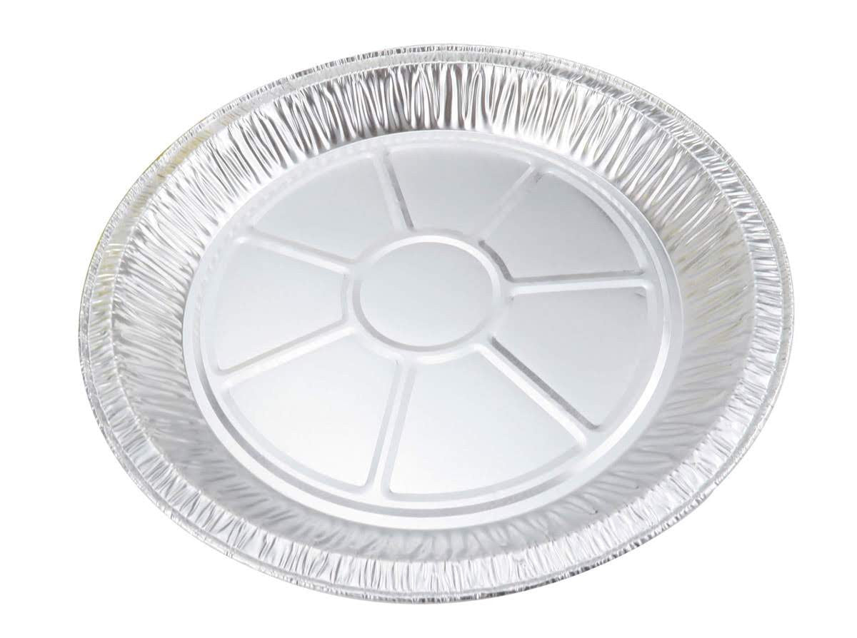 10" Medium Depth Disposable Aluminum Pie Pan- Case of 225 #1041