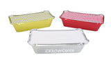 1½ lb. Closable Colored Foil Loaf Pan with Board Lid - Case of 1000 - #1650L