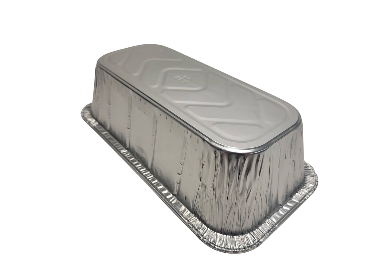 Disposable Foil 5 lb. Loaf Pan or ⅓ Size Steam Table with Foil Lid Combo- Case of 200- #5200WL