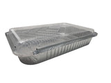 4 lb. Oblong Food Pan with Plastic Lid - Case of 250 #240P