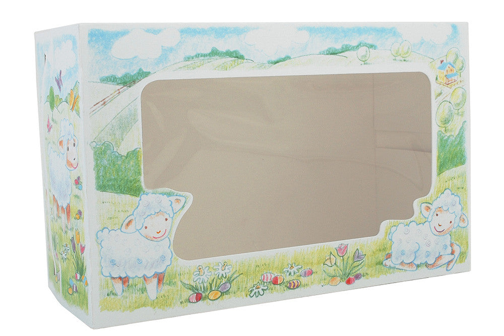 Southern Champion 8 x 12 x 5"  Semi Automatic Easter Lamb  Window Bakery Boxes - Case of 100 - #2493