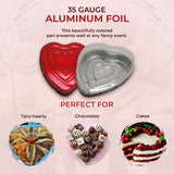 Heart Shaped Foil Pan with Plastic Dome Lid - Case of 100  #339P