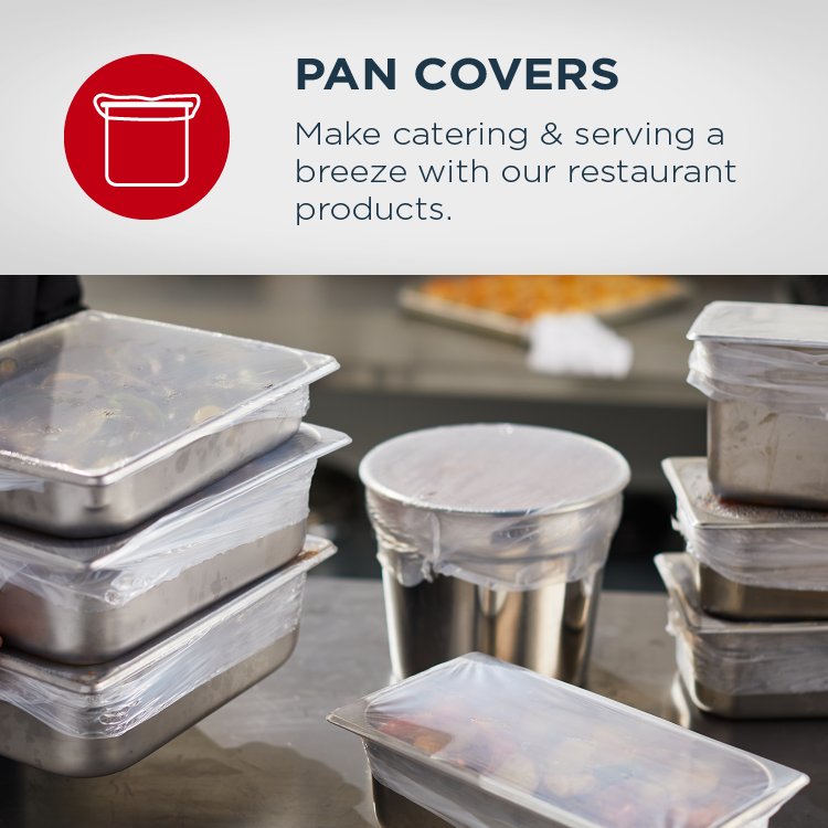 Shrink Tight Ovenable Pan Covers for Full Bun Pan - Case of 50 - #41800