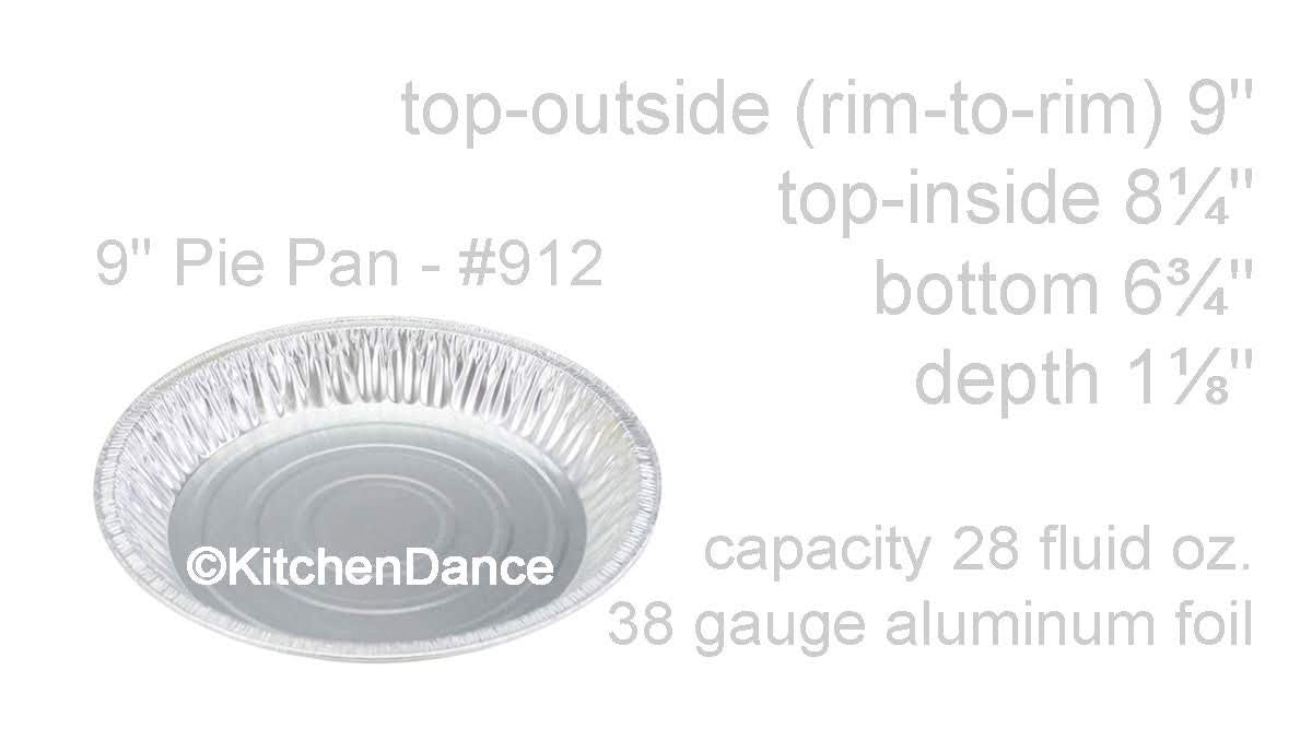 9" Disposable Foil Pie Pan Deep Depth - Case of 500 - #912