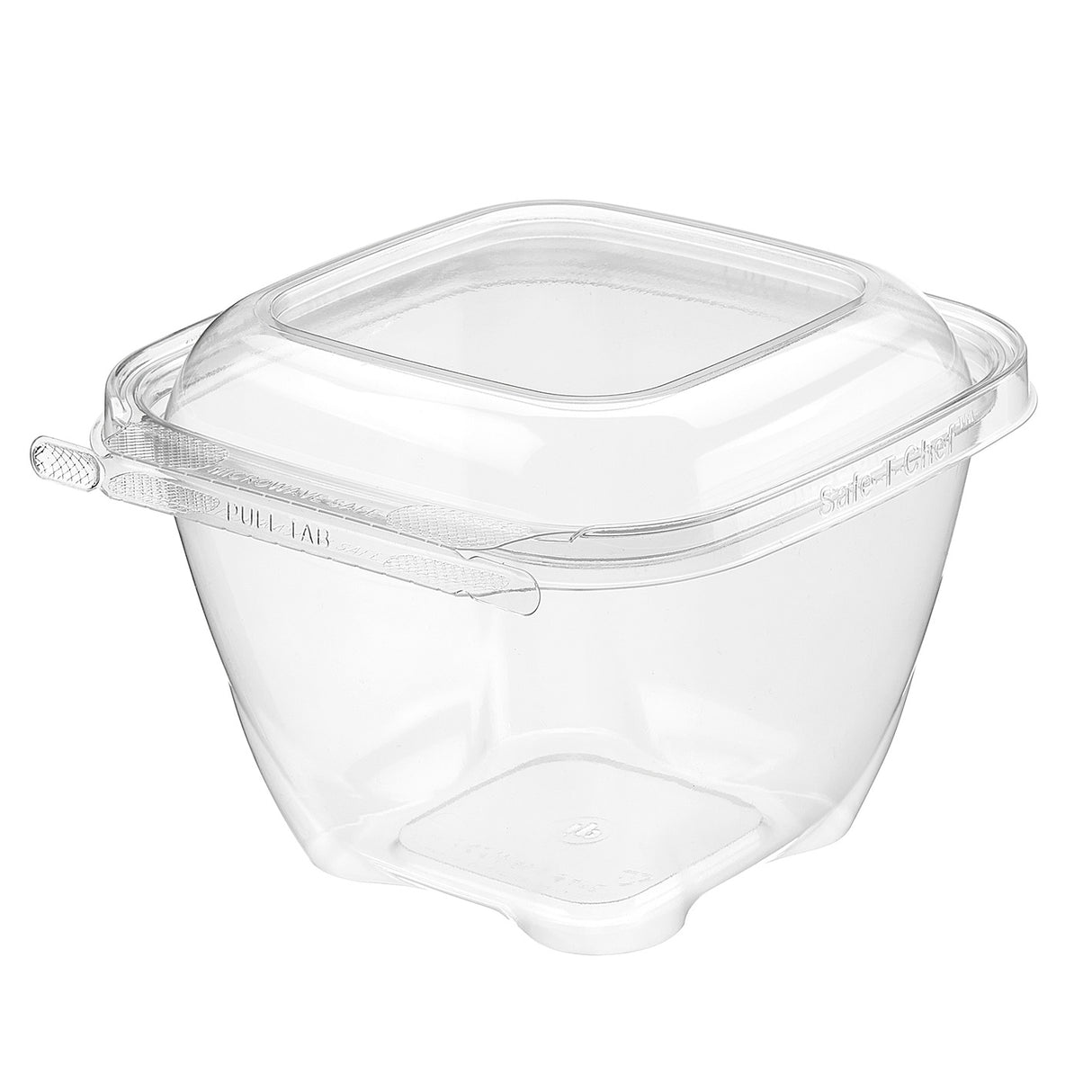 Safe-T-Chef 5 x 5 Tamper evident & tamper resistant microwaveable clamshell, 32 oz. - Case of 224 #C5532D