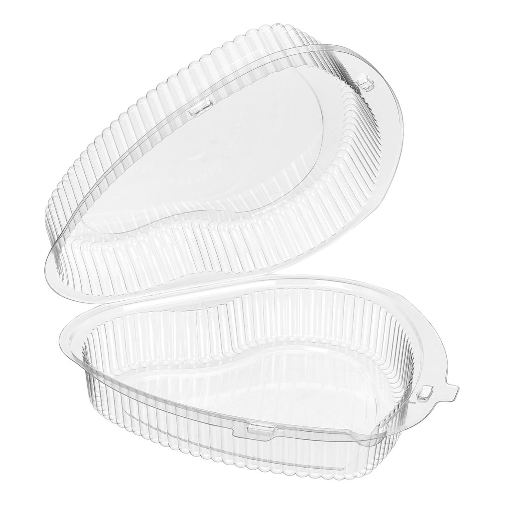 Heart Shaped Plastic Clamshell Container -  Case of 150 - #CPC99