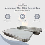 3 lb. Disposable Oblong Entrée Pan with Board Lid - Case of 500 - #110L