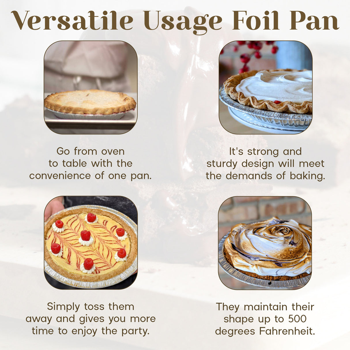 10" Disposable Aluminum Foil Pie Pan - Case of 500  #1042