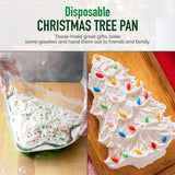 Christmas Tree Foil Pan with Plastic Dome Lid - Case of 100 - #9501XP