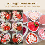 Mini Heart Shaped Foil Pan with Plastic Lid - Case of 2000 - #3055P