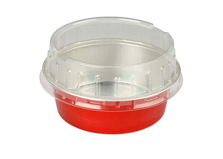 5 oz. Foil Cup with Plastic Lid  Case of 2000 - #A41P