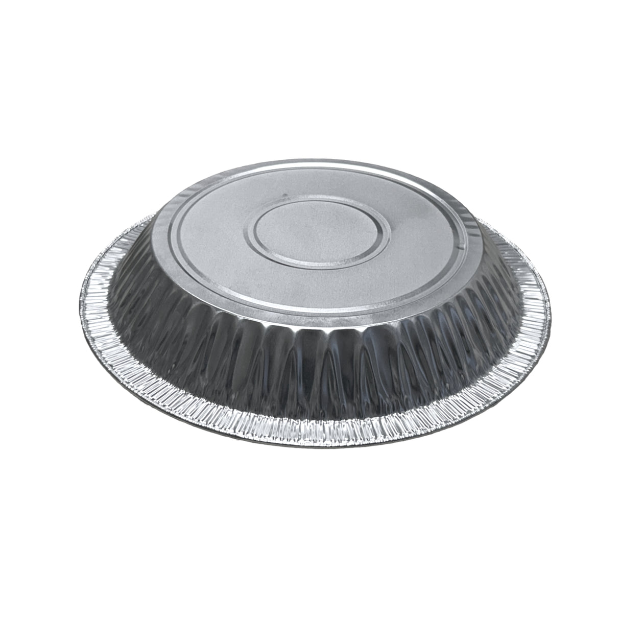 KitchenDance 8" Heavyweight Disposable Aluminum Pie Pan - Case of 200 - #-841