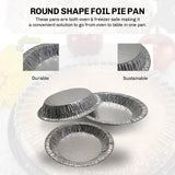 D & W Fine Pack 8" Disposable Aluminum Foil Pie Pan - Deep - Case of 1000  #816