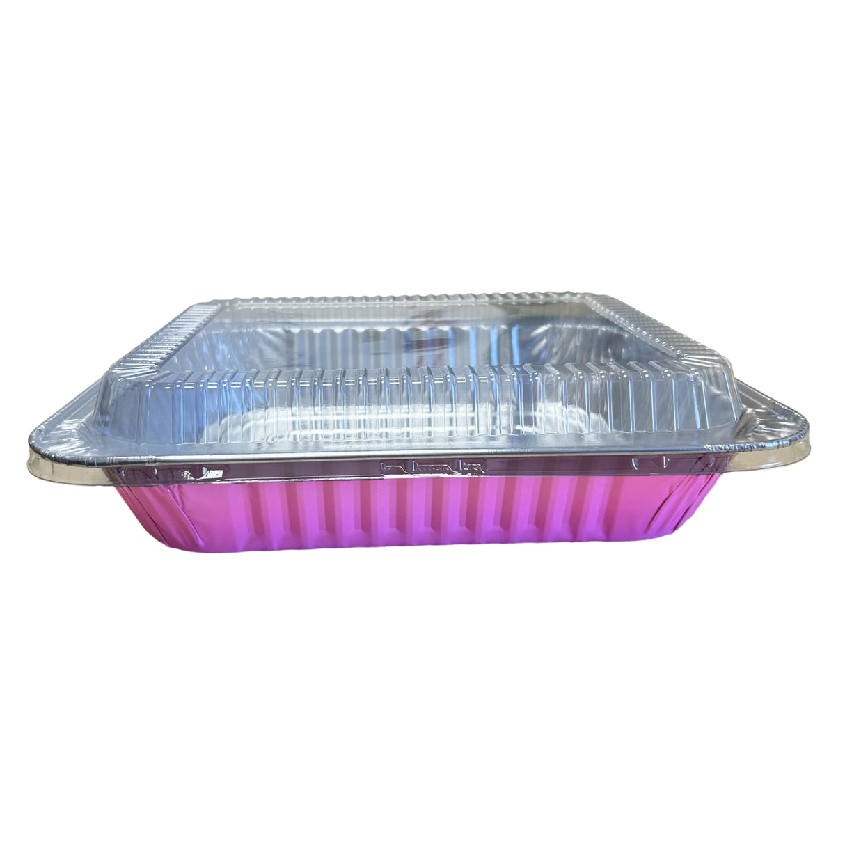 Half Size Colored Disposable Steam Table Pans with Plastic Dome Lid -  Case of 200 - #53900P