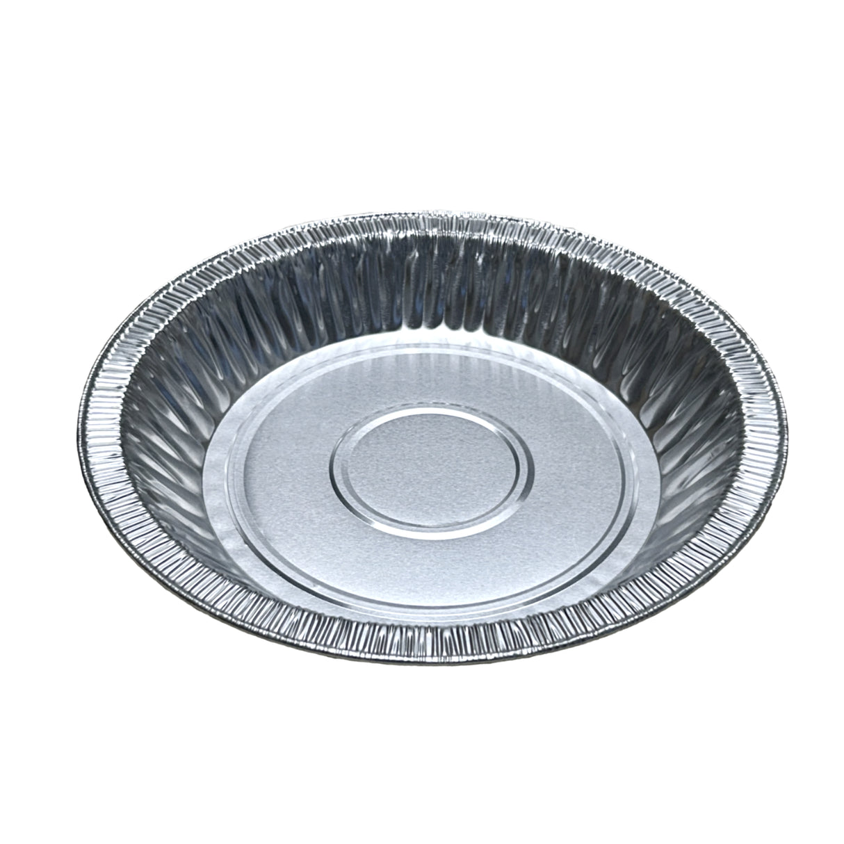 KitchenDance 8" Heavyweight Disposable Aluminum Pie Pan - Case of 200 - #-841